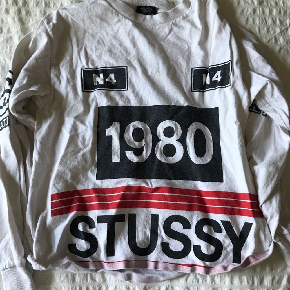 Cropped Stussy Long Sleeve Tee